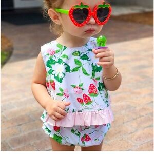 RARE Beaufort Bonnet TBBC Greenwich Garden Susy Swing Matching Set HTF Girls 2T